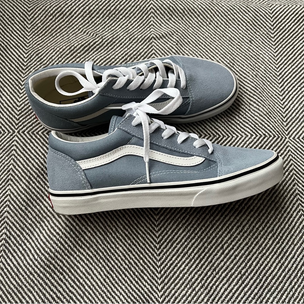 Blue Big Kid Lace-up vans